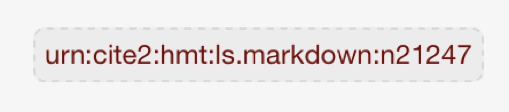 The URN that uniquely identifies an entry.