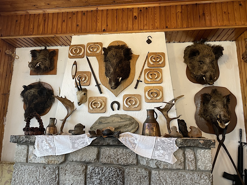 The decor was informed by local hunting culture.