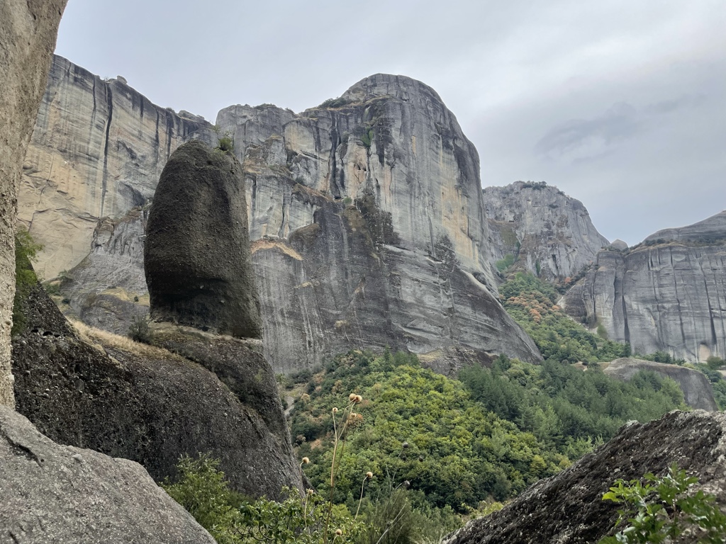 Hermits lived in the caves up here.