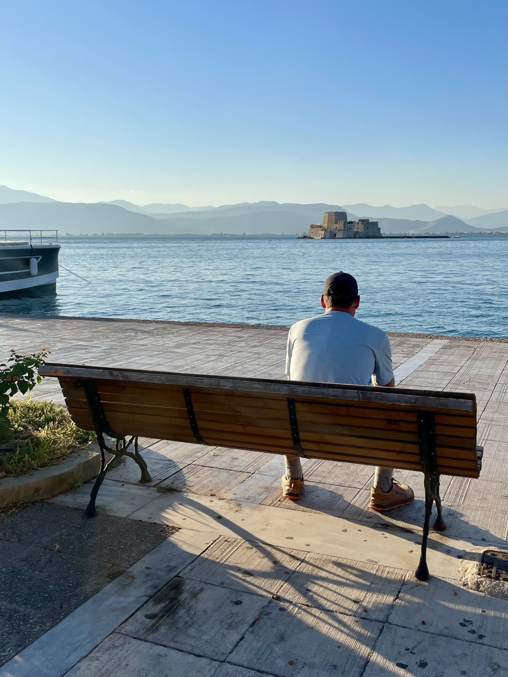 Bourtzi Castle was still there.