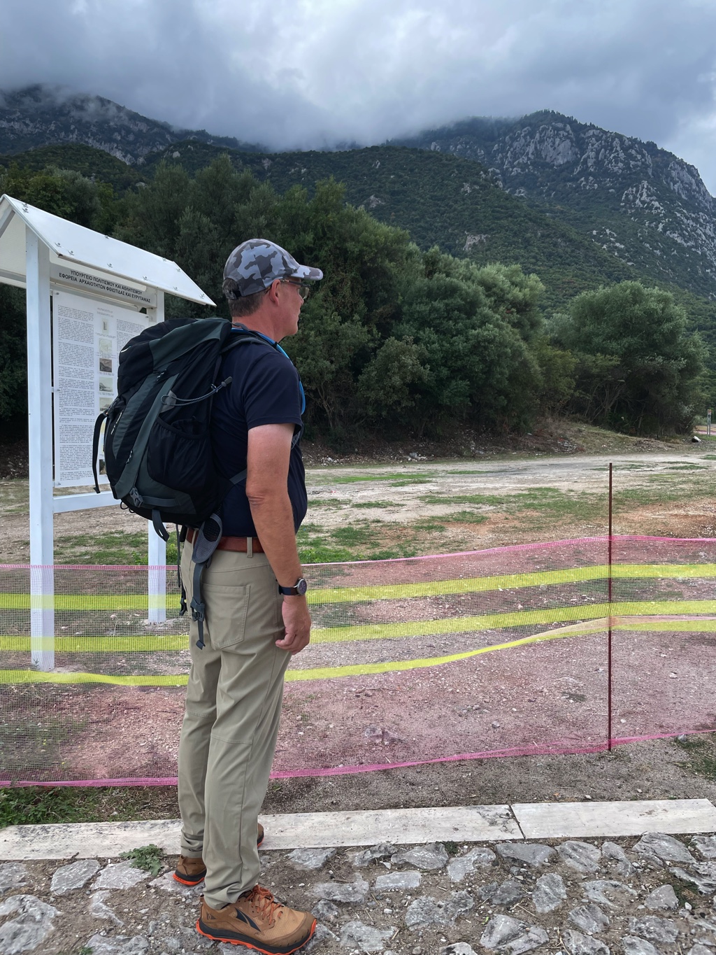 The Anopaea goat-path was up there.