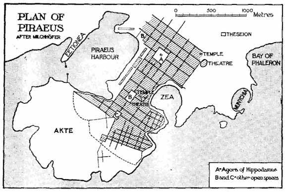 The two harbors of Athens, in antiquity.