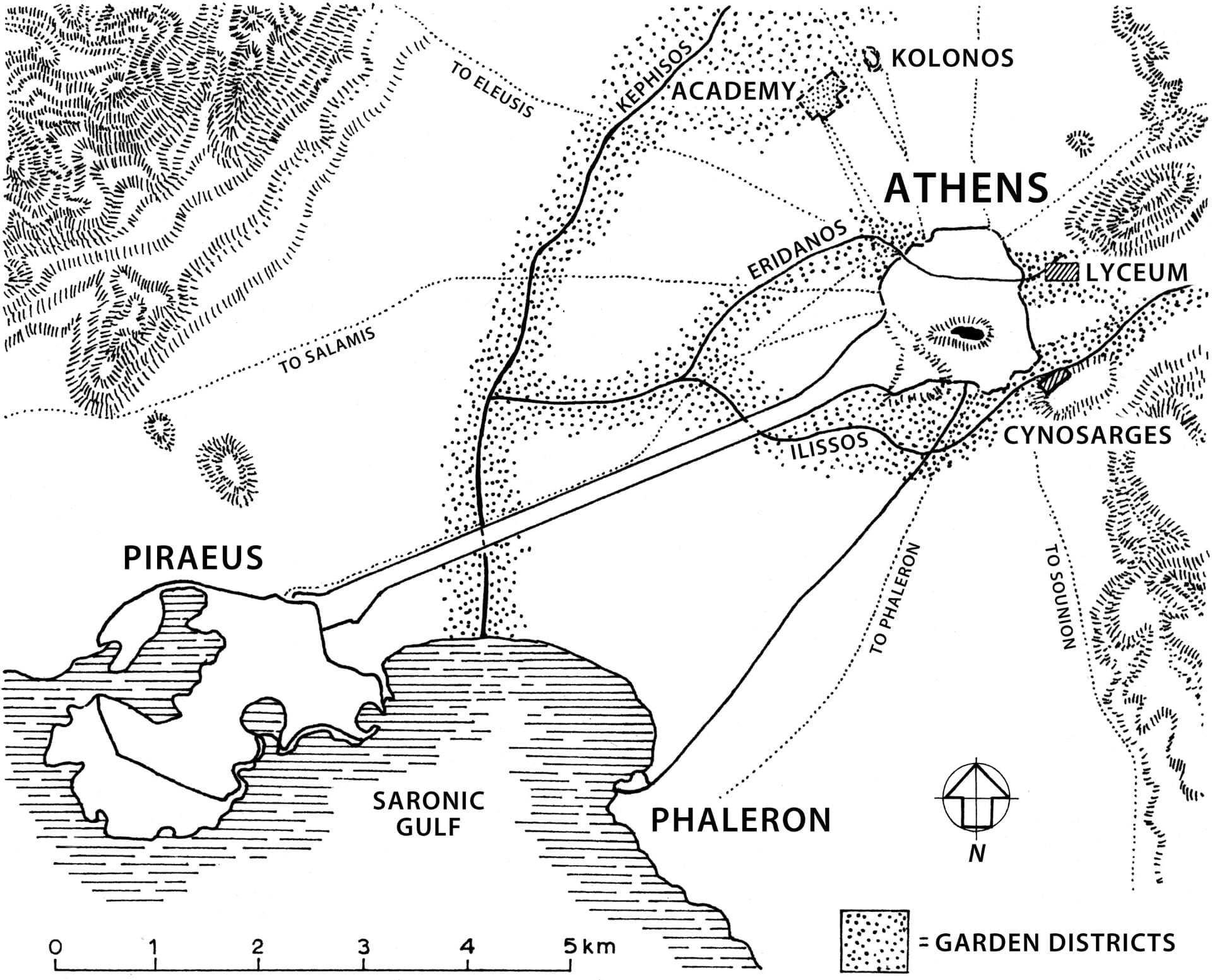 The Long Walls of the 5th Century BC.
