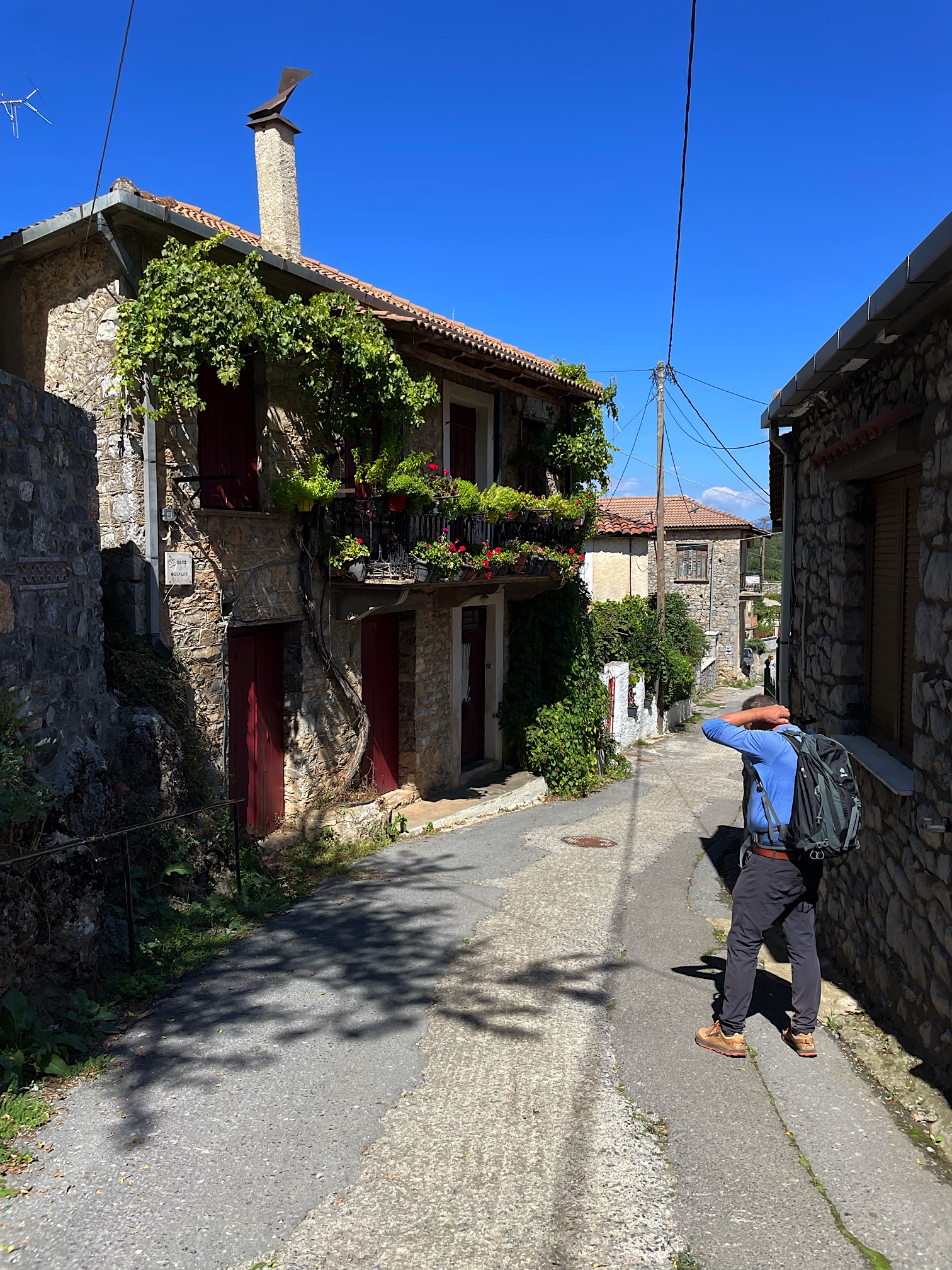 An empty street in Nymfasia