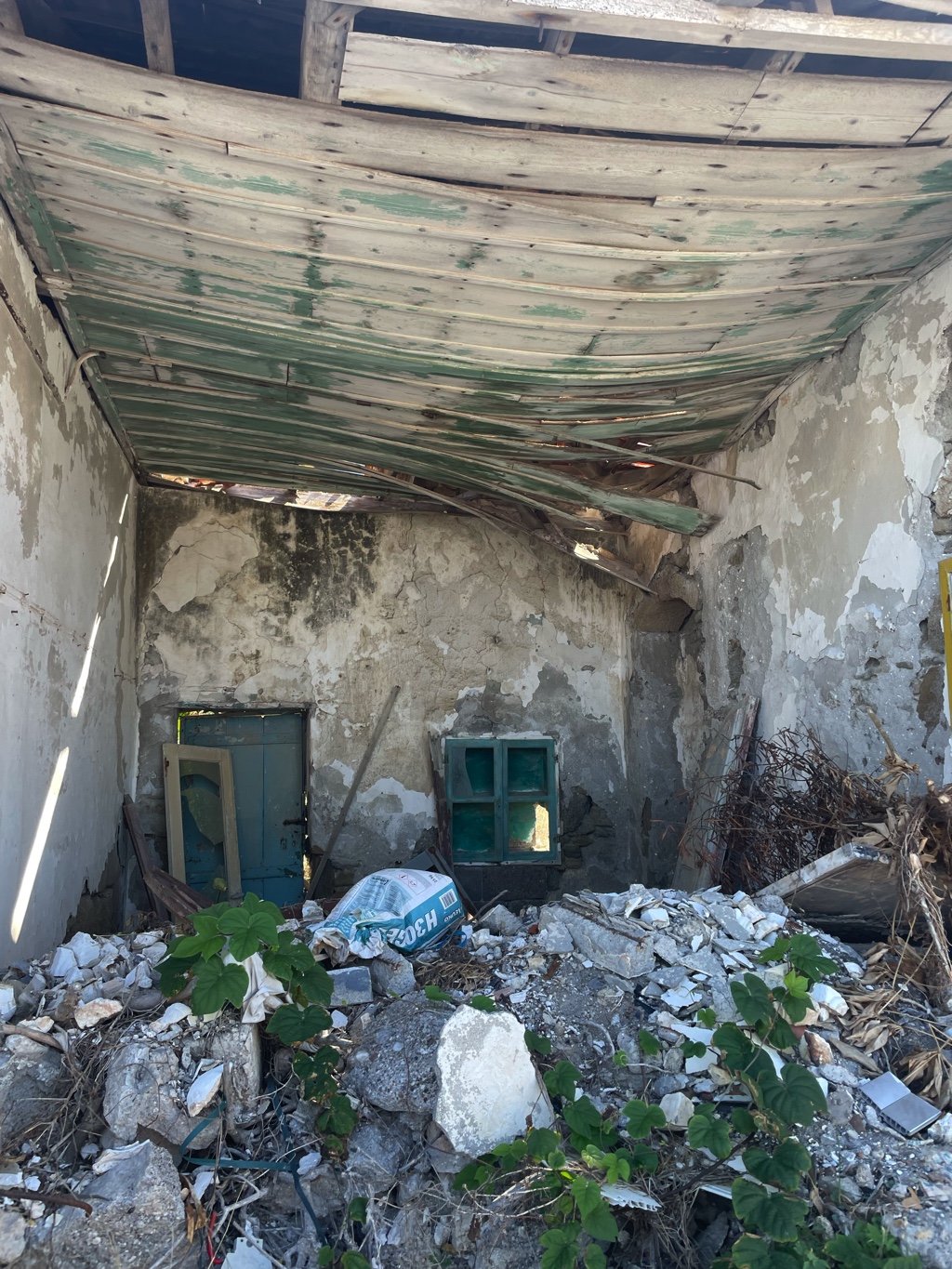 Some houses could use some work.