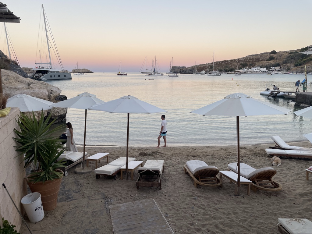 The sort of view I want from a seafood restaurant.