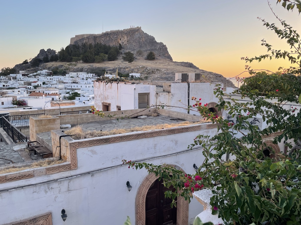 Dawn in Lindos.