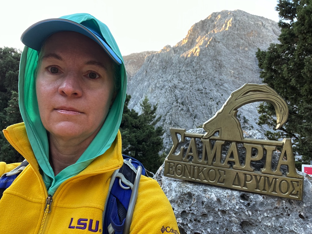 The day started autumnal and windy! That didn’t last, though. You can see Mt. Gigilos in the background.