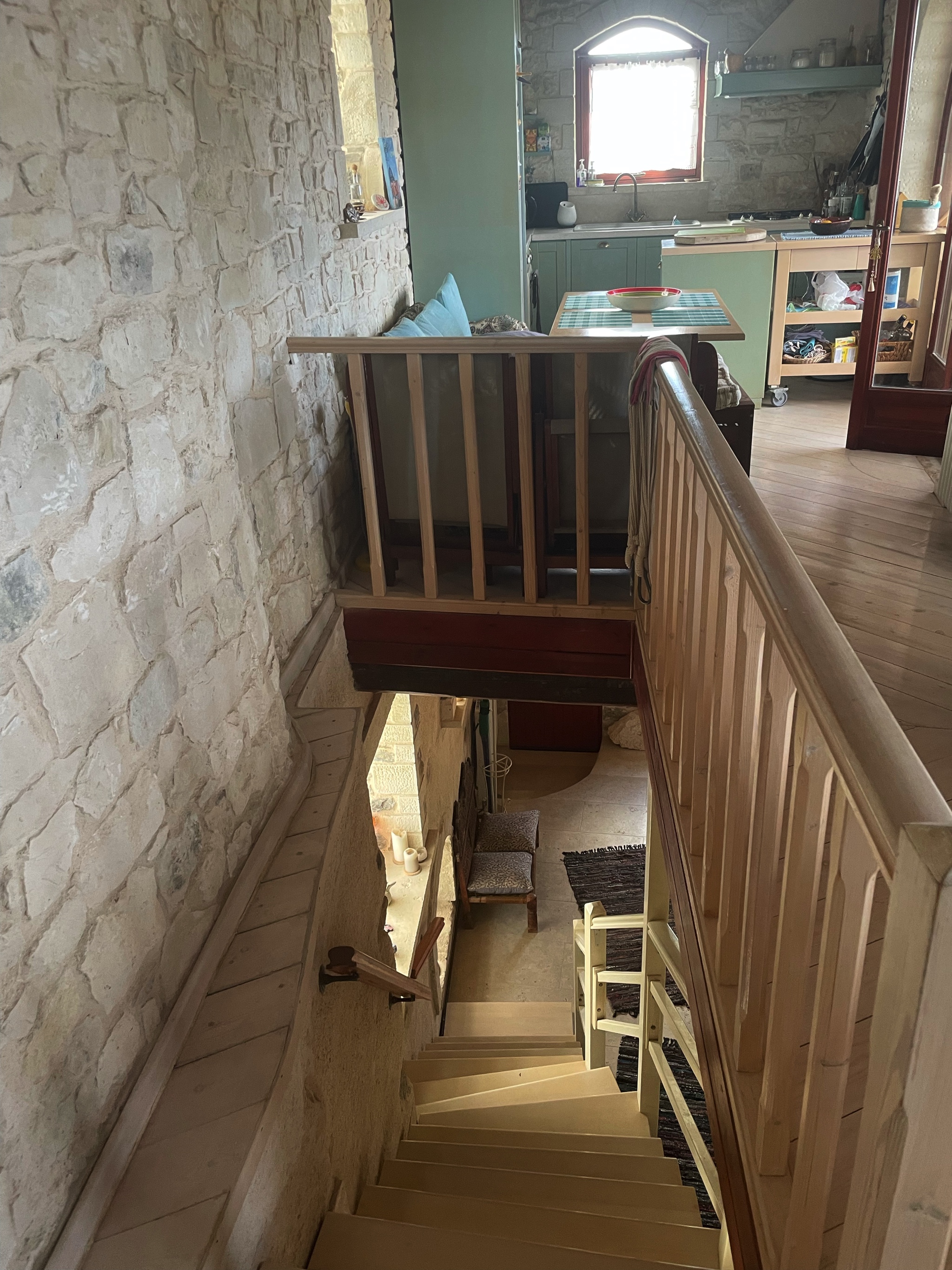 Looking toward the kitchen