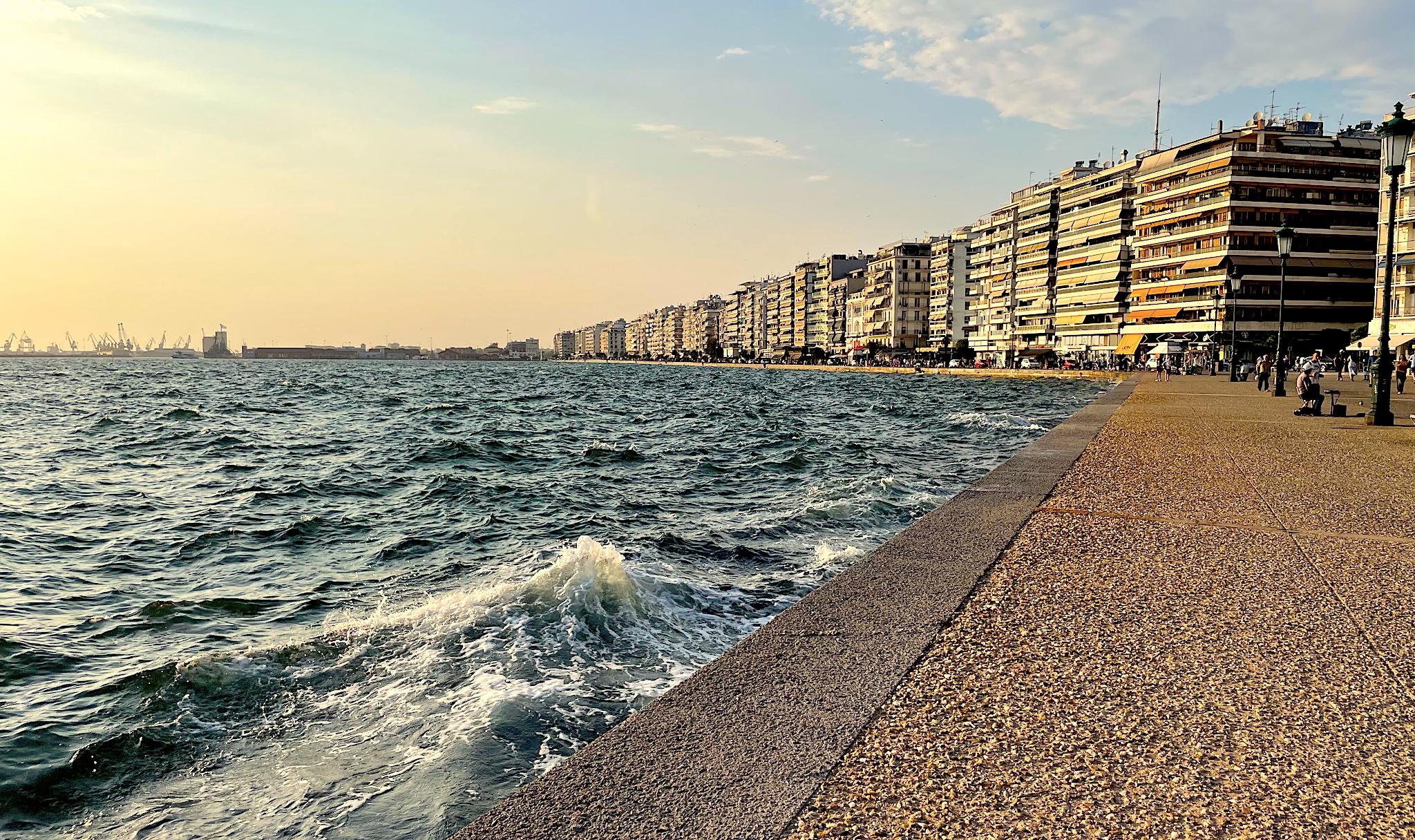 The harbor at Thessaloniki