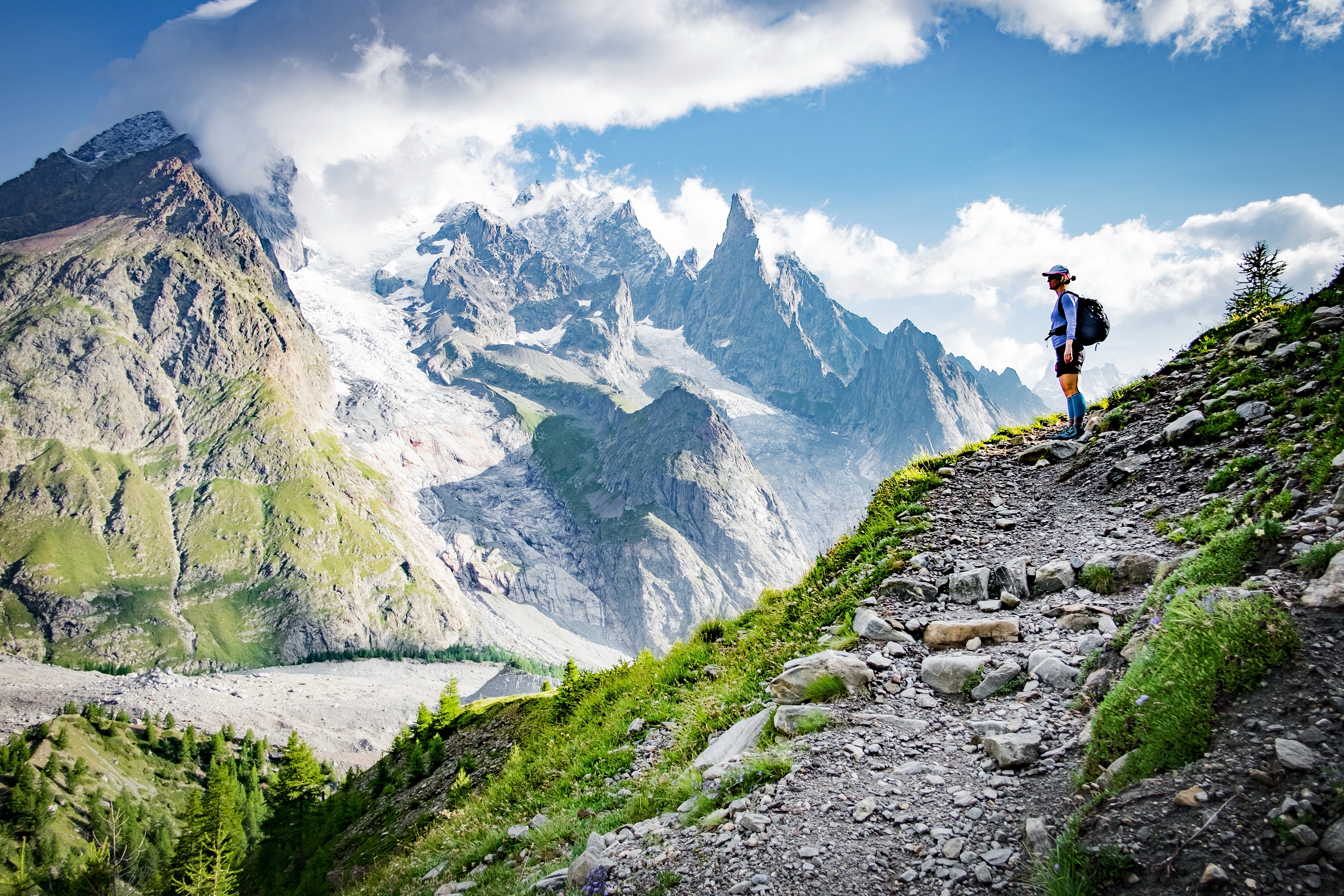Even an “easy” walk involves climbing.
