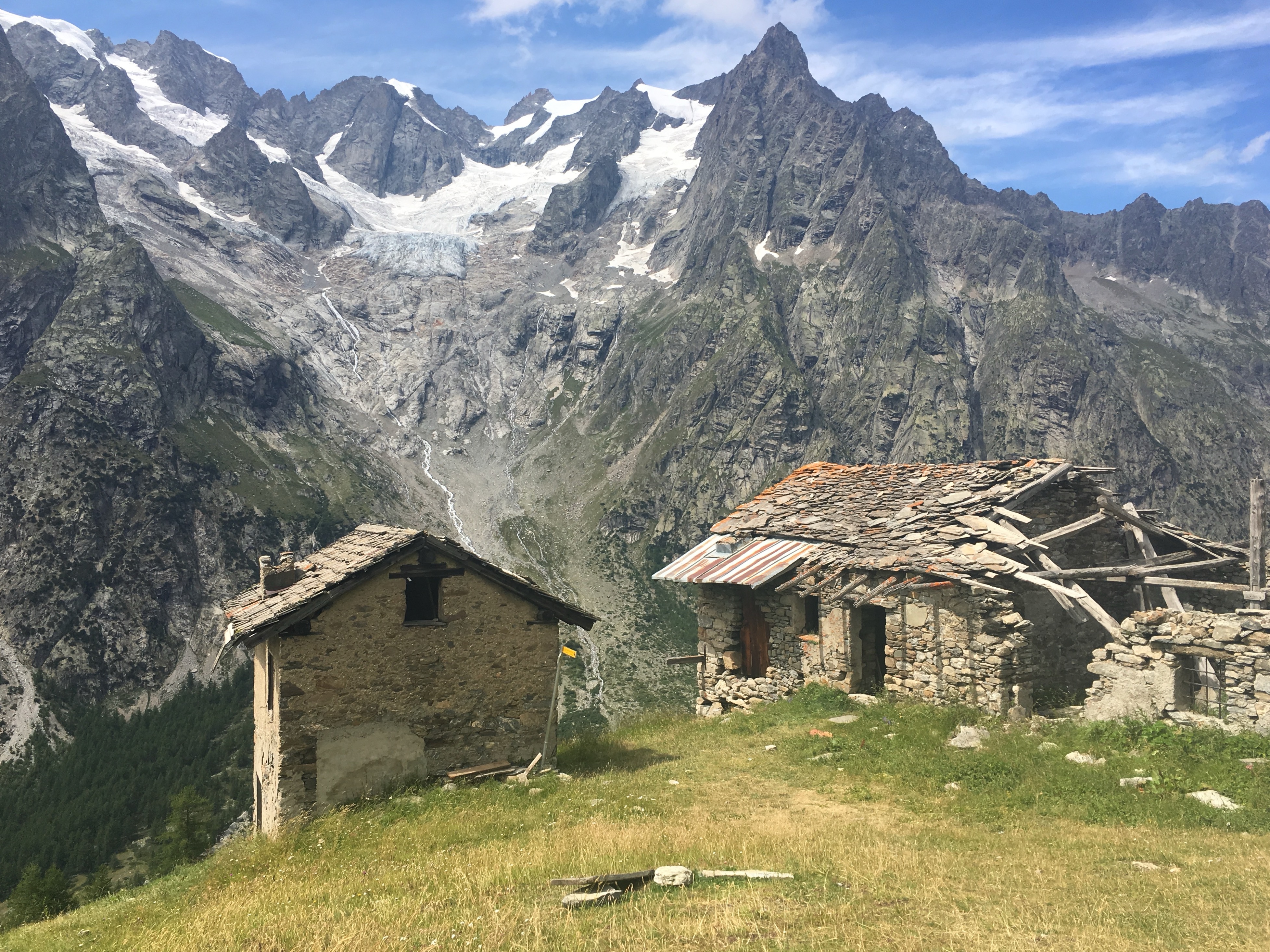 Heidi’s Grandpa might have lived in this hut, except he was Swiss and this is still Italy.