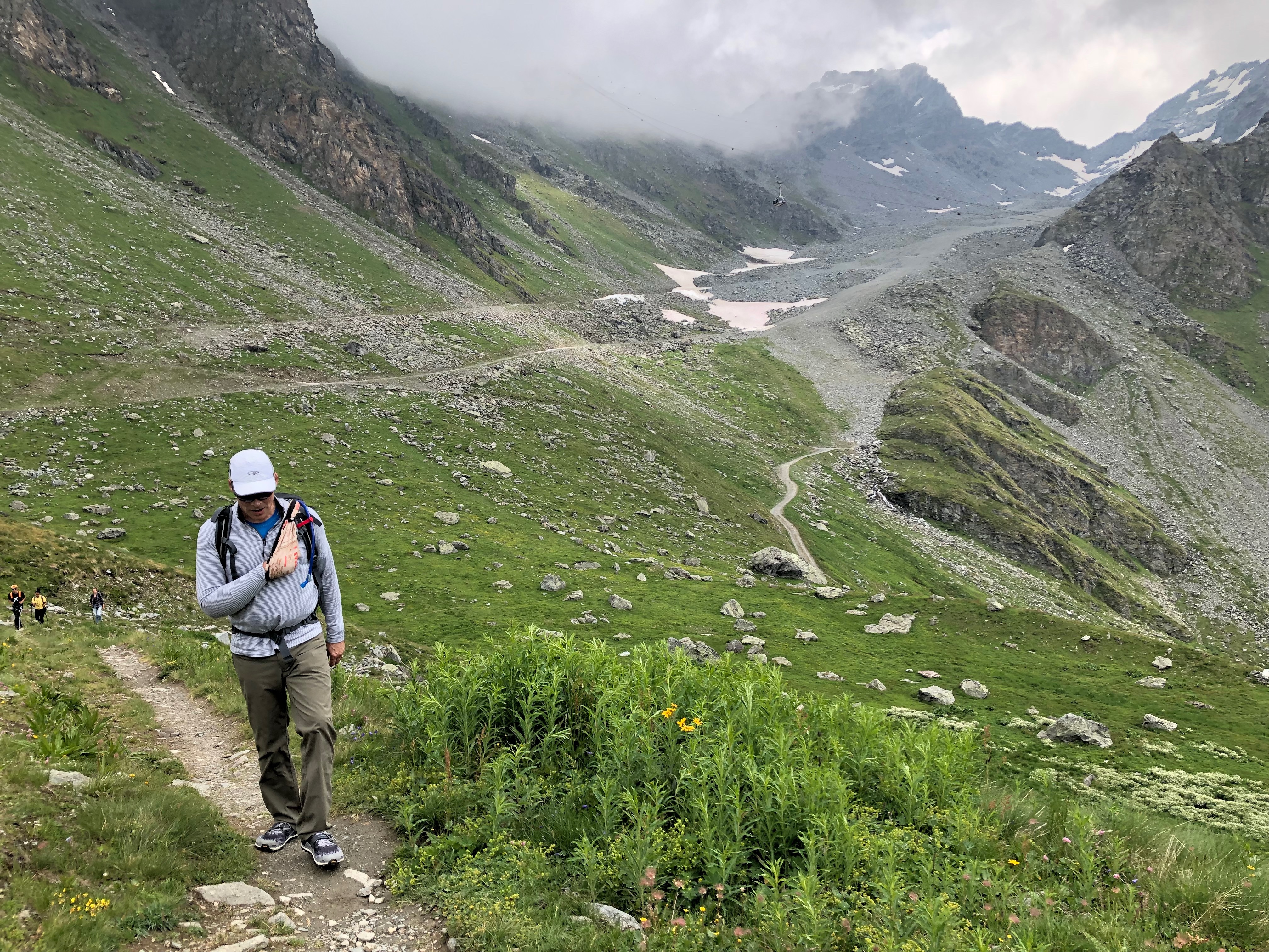 The clouds in the background are ominous. That’s one of the things that makes the Haute Route especially challenging; it’s hard to navigate in a fog.