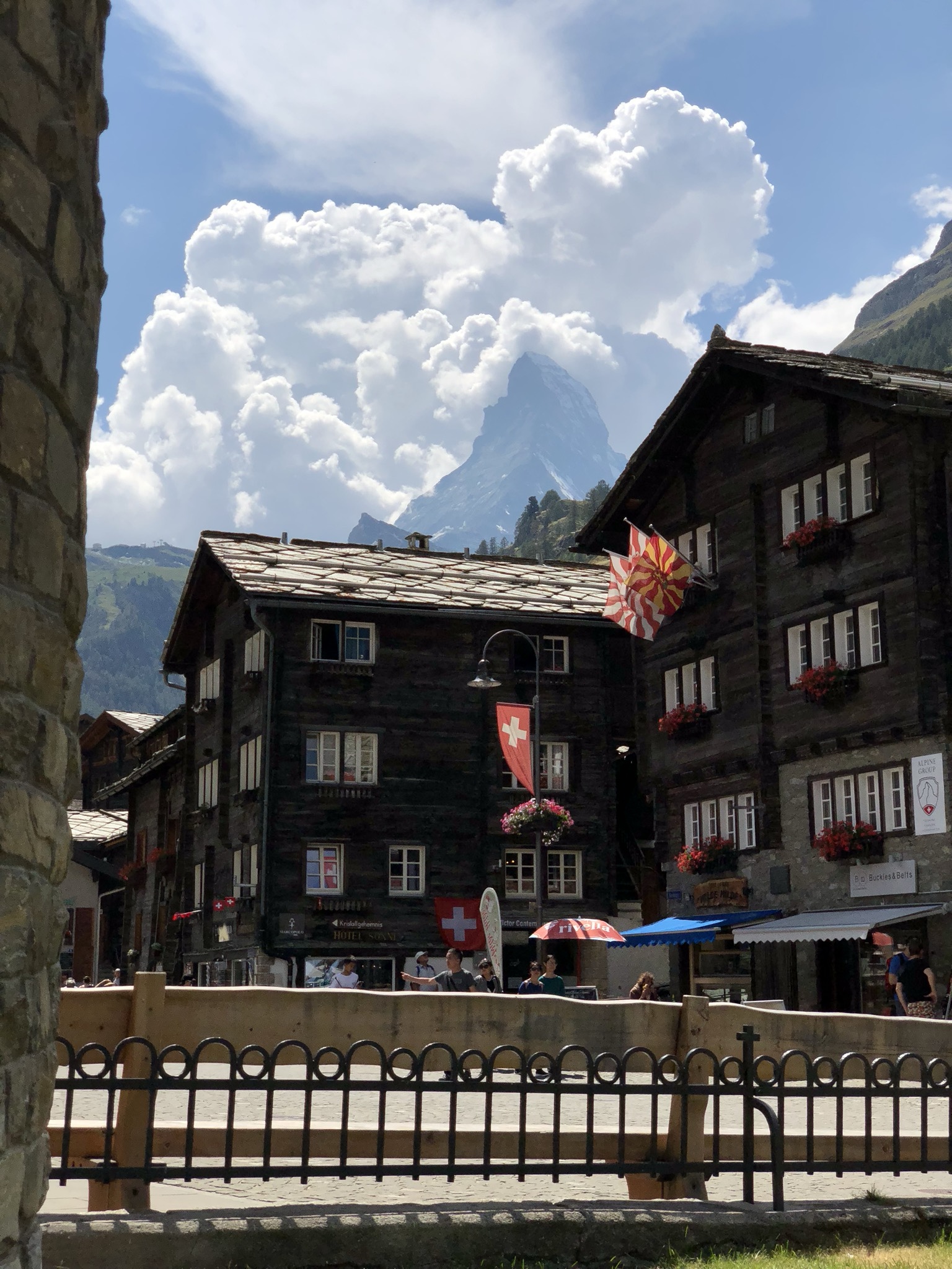 Our first view of the Matterhorn!