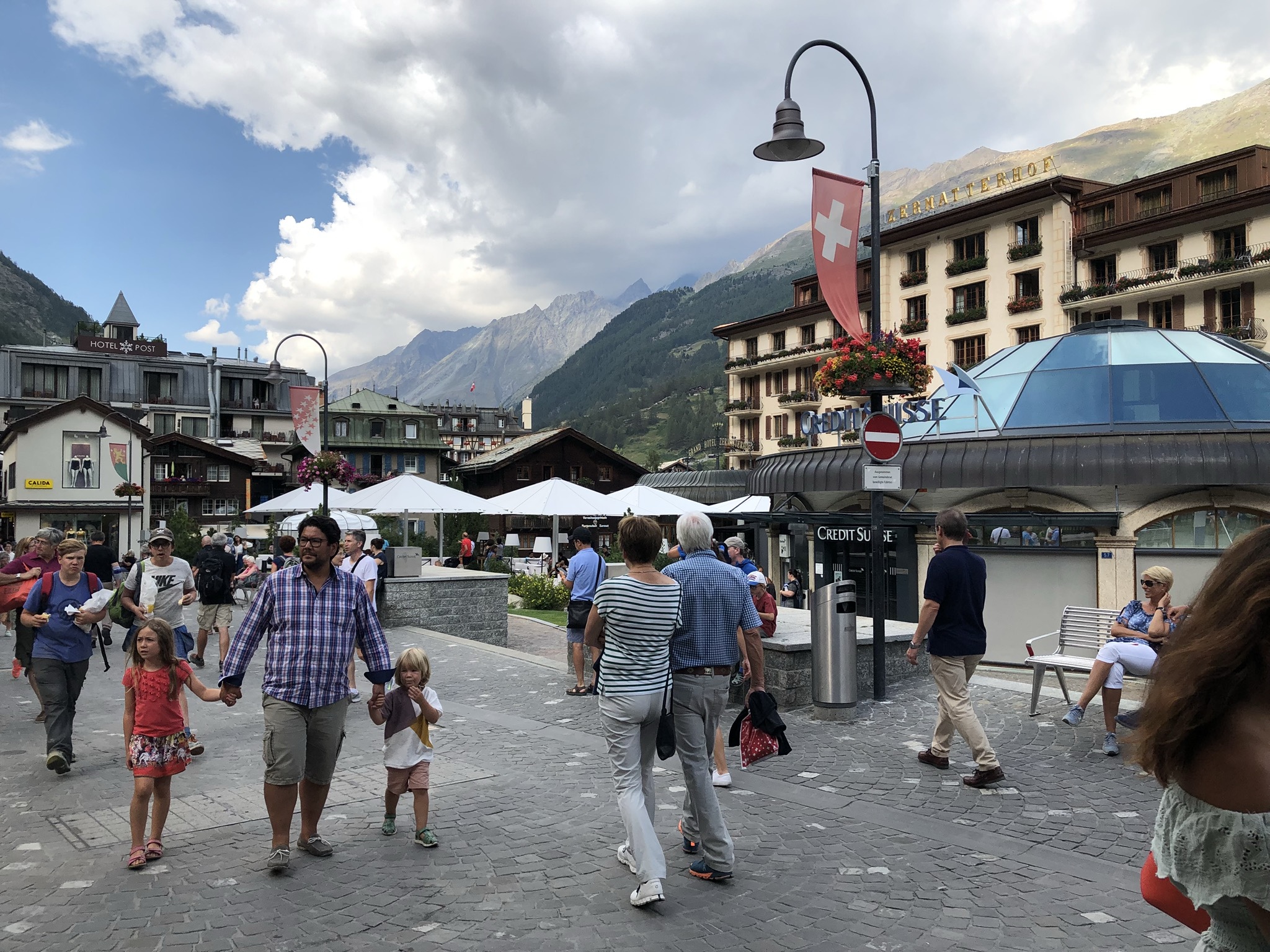 Crowds of tourists felt so strange after days of isolation in the mountains.