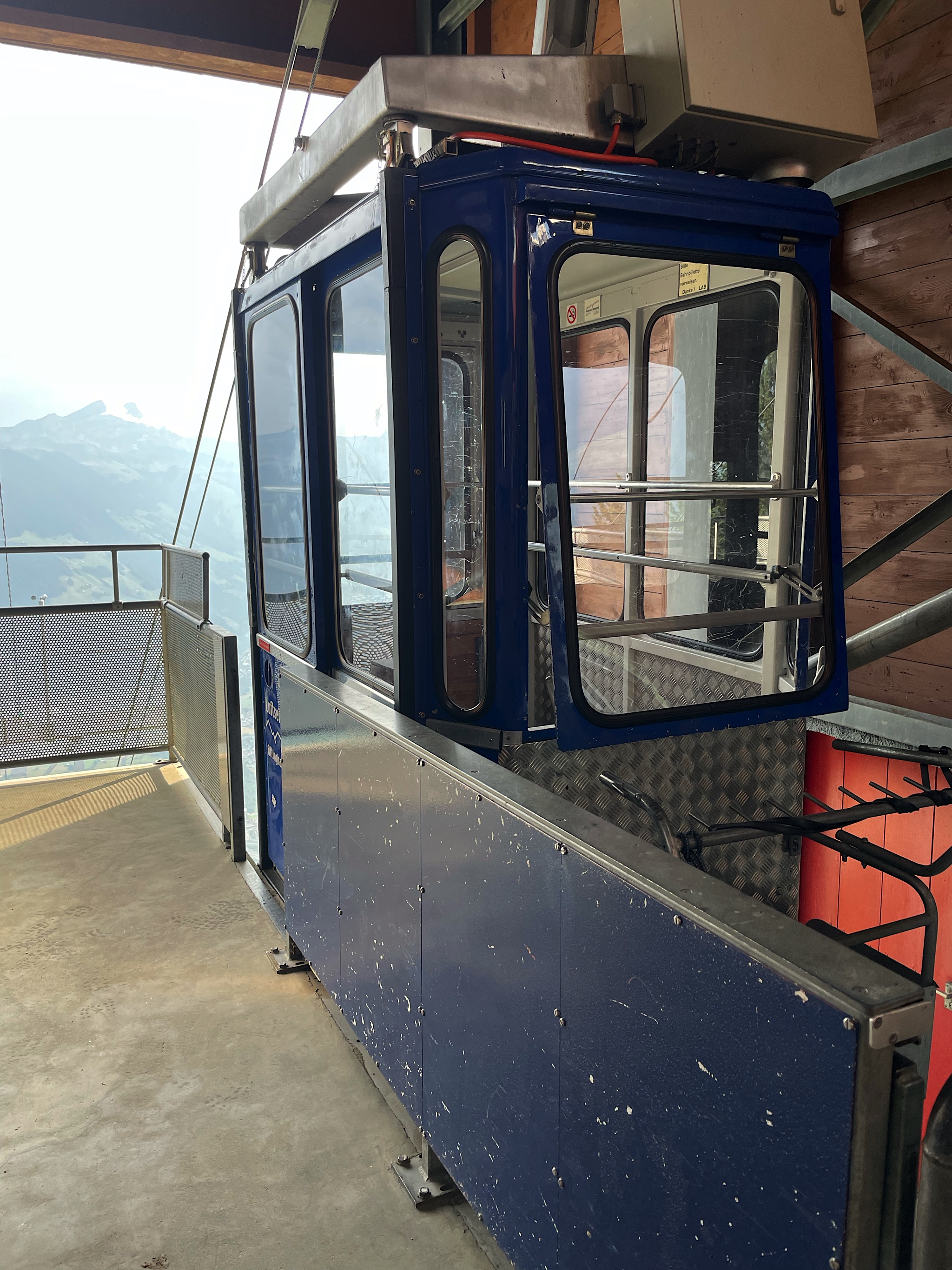 A tiny cablecar, but not as tiny as some.