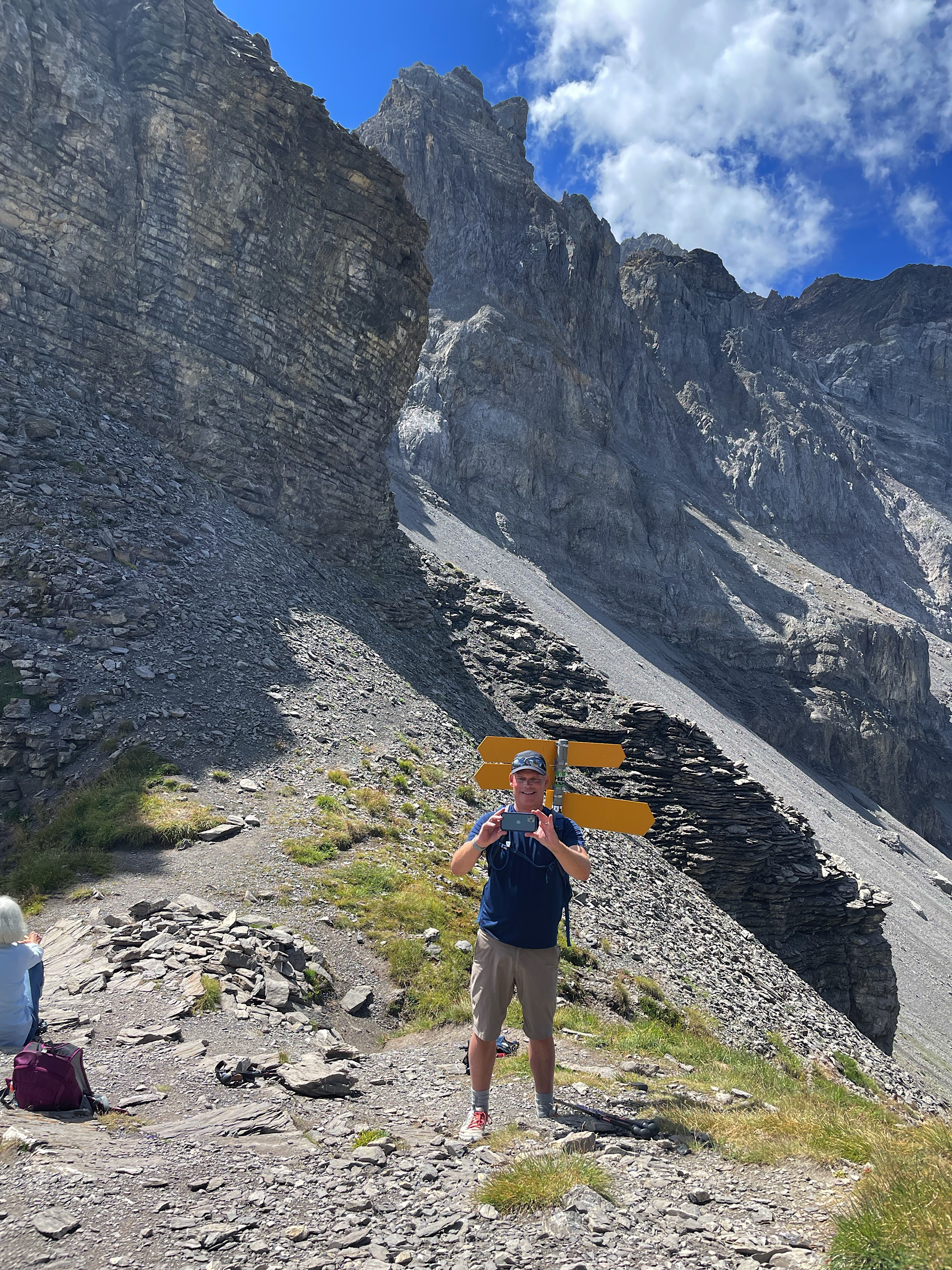 And that’s the way down. It’s steep. And loose!