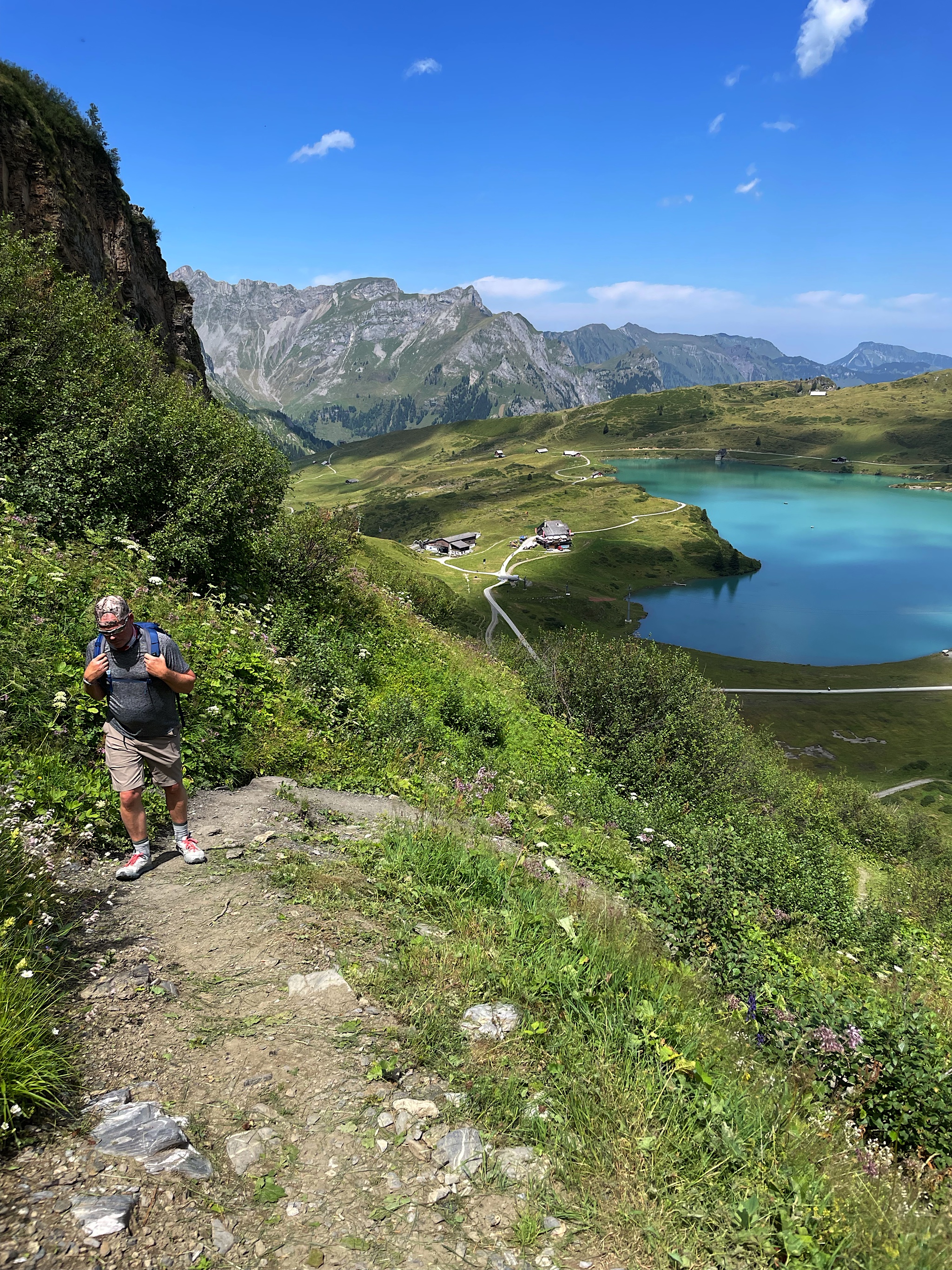 Chris and I were NOT running uphill.