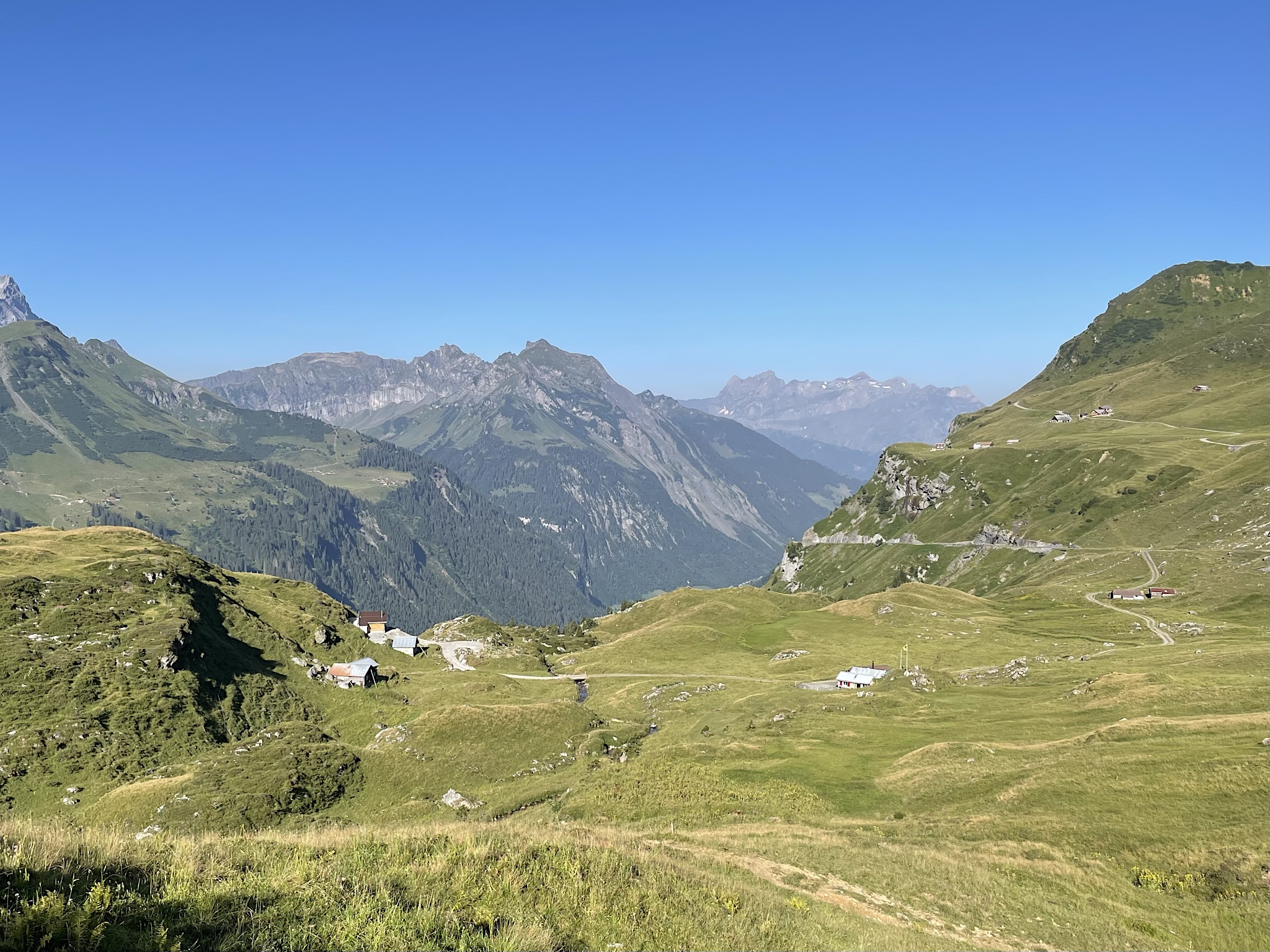 A sunny morning looking in the direction of Altdorf, our next stop.
