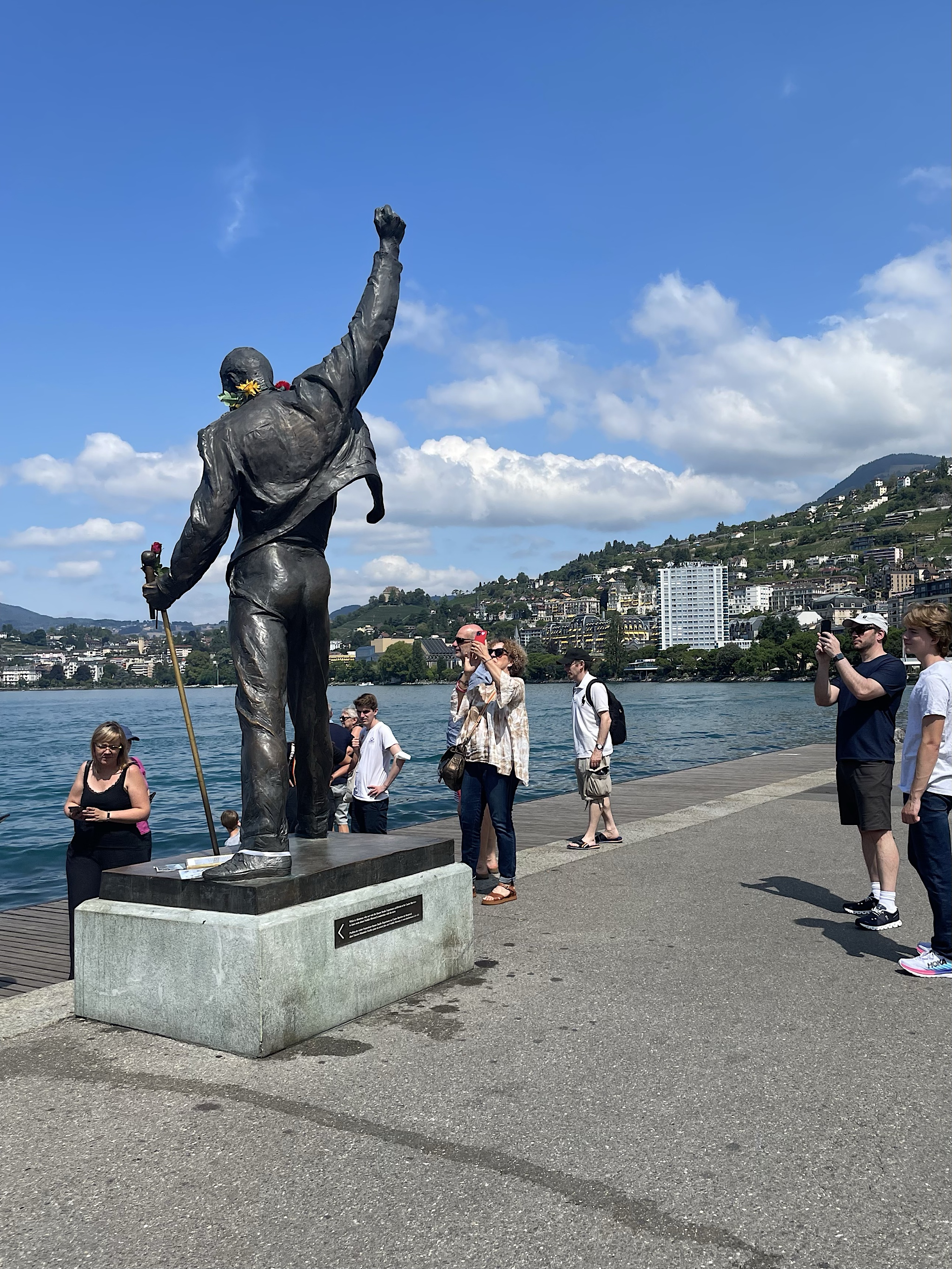 The statue of Freddie Mercury is one of the best-known attractions in Montreux.