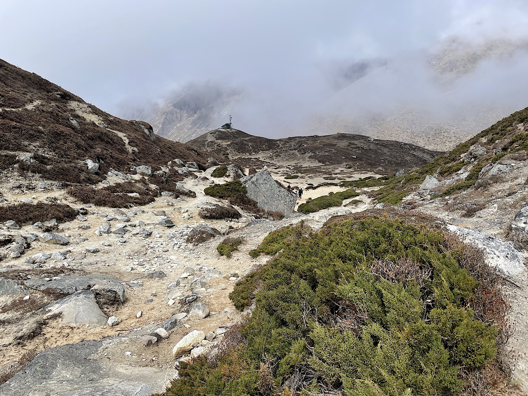 We walked through the sand of an ancient beach.