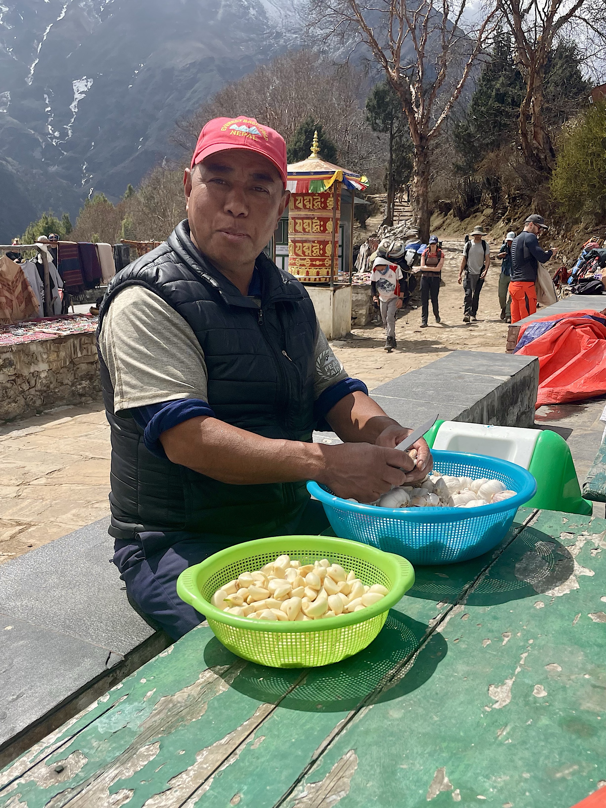 Nepali food uses lots of garlic!