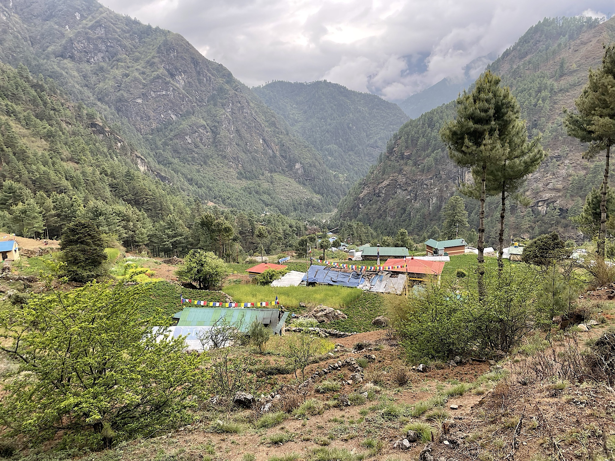 Looking down on Monjo.