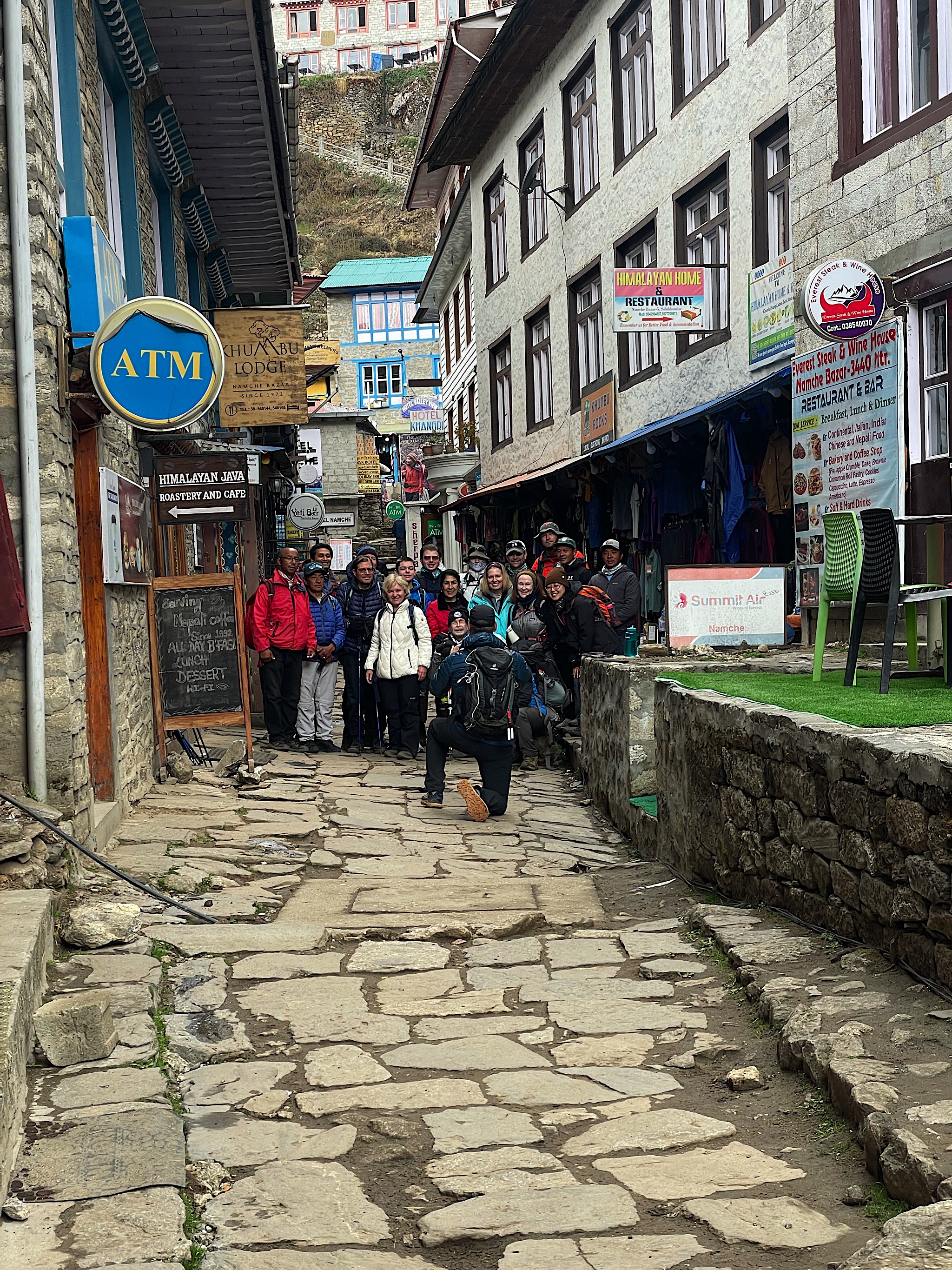 We finally got more money from a functioning ATM! Chris kindly took a picture of this tour group from the US.