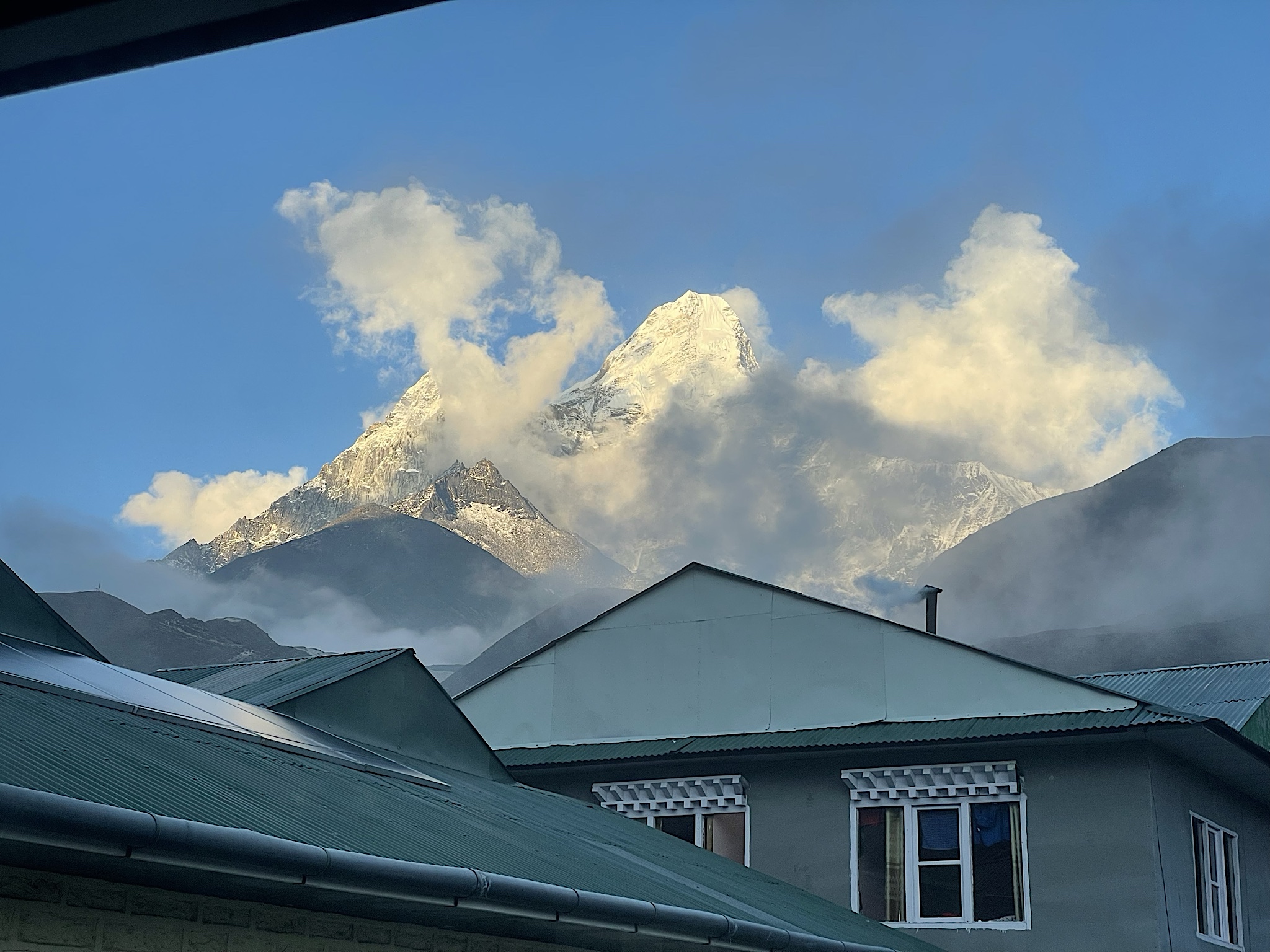There was a great view of Ama Dablam from the dining room.