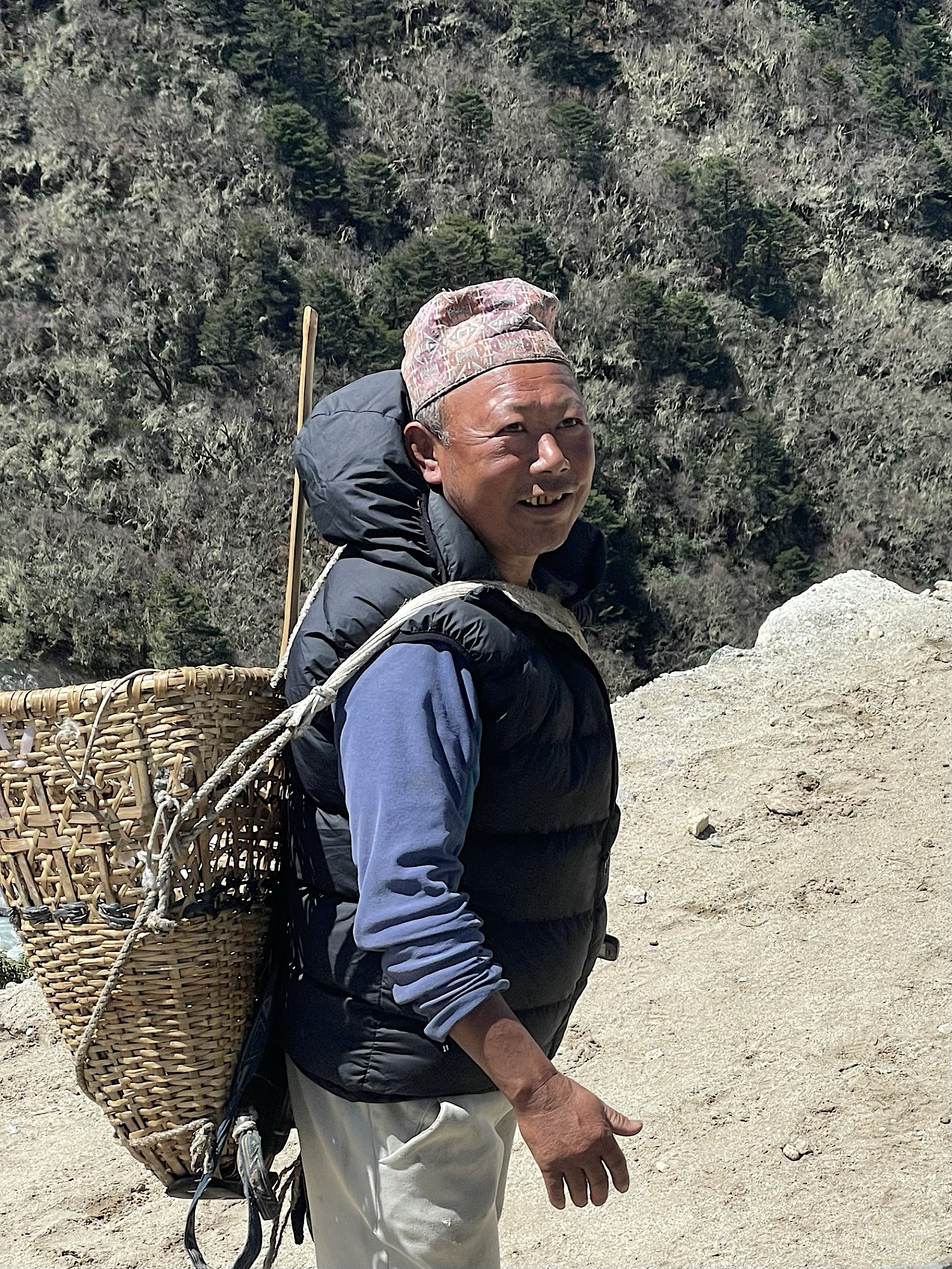 We ran into Mila Dai, who looked happy as always to be in the mountains.