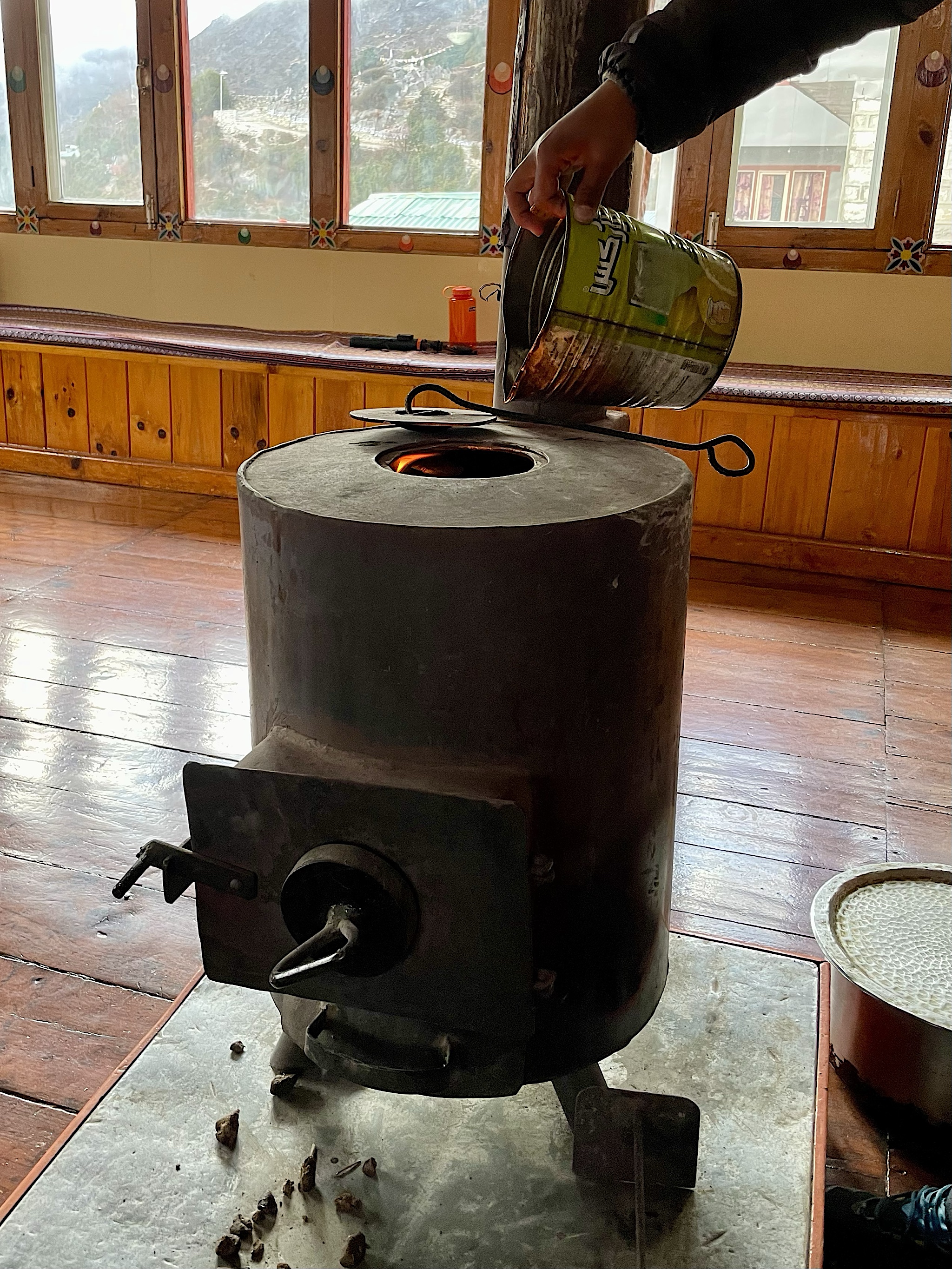 Yak dung doesn’t stink at all. It’s just grass.