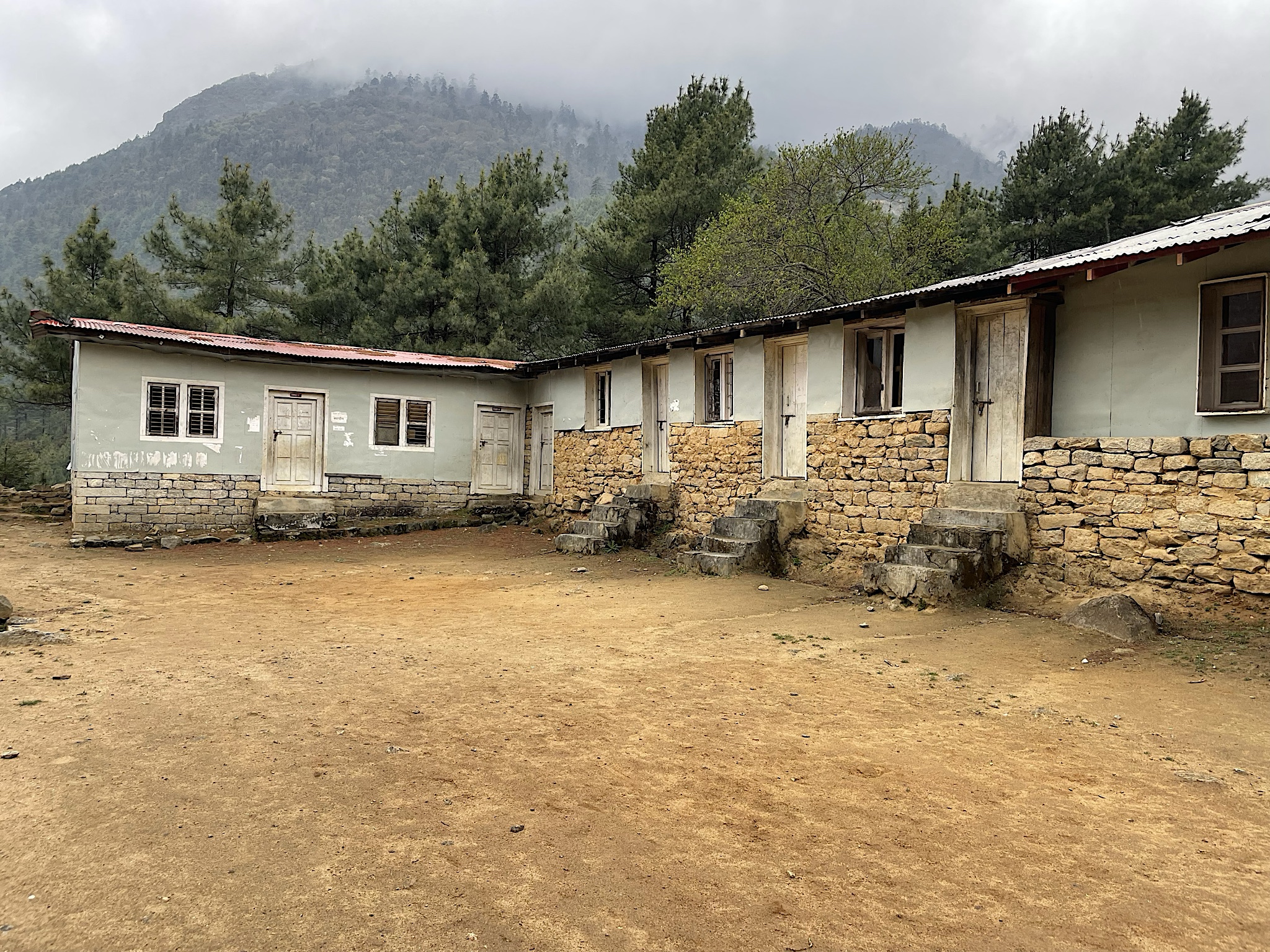 We visited the local schoolyard.